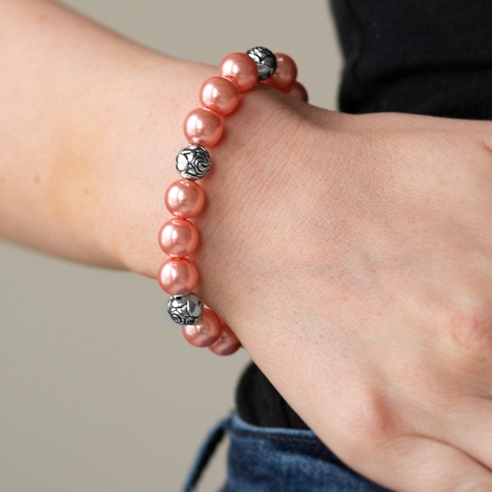 NWT  "ROSY RADIANCE" ORANGE BRACELET - Picture 2 of 2